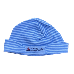 Kappe in blau / weissen Streifen