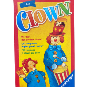 “Clown-Wer legt den grössten Clown” Spiel von Ravensburger