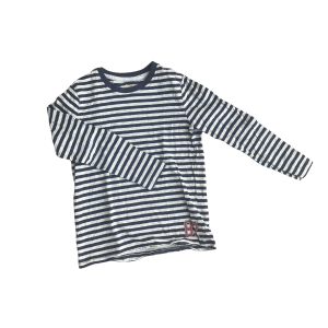 Langarmshirt blau/grau gestreift