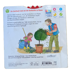 “Was rattert und klickt zu Hause?” Spielbuch mit Geräuschen