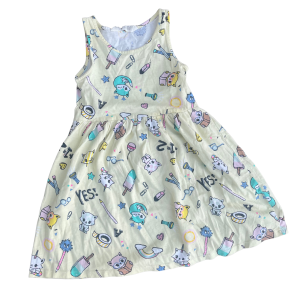 Sommerkleid mit lustigen Motiven