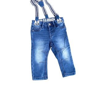 Jeanshosen mit Hosenträger